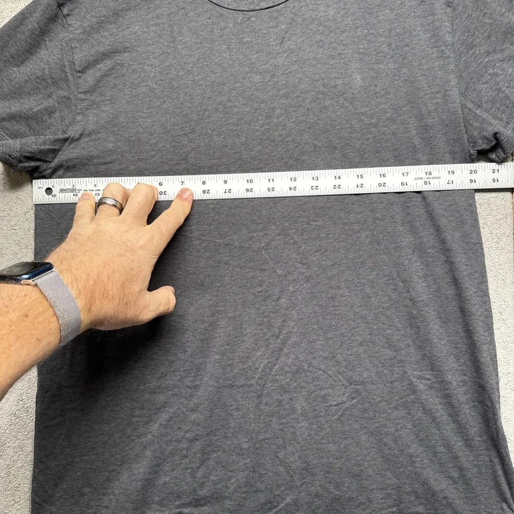 Samsøe & Samsøe Men's Gray Crew Neck T-Shirt Size‎ XL Scandinavian Minimalist